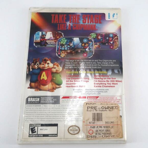 Alvin and the Chipmunks (Nintendo Wii, 2007) Complete - Picture 2 of 4
